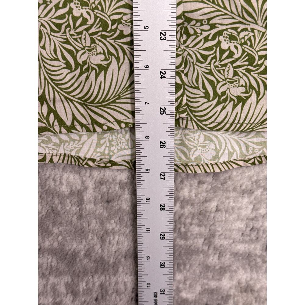 Wildfang Green Leaf Print Short Sleeve Button-Down Shirt - Picture 6 of 8